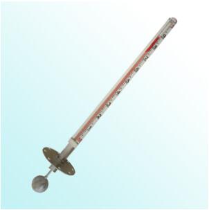 Top-mounted magnetic flap level gauge